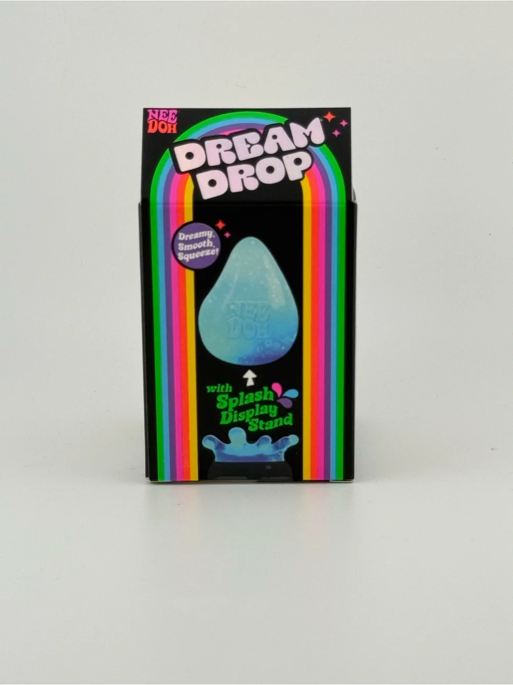NeeDoh Dream Drop Squishy Toy - Purple with Iridescent Glitter